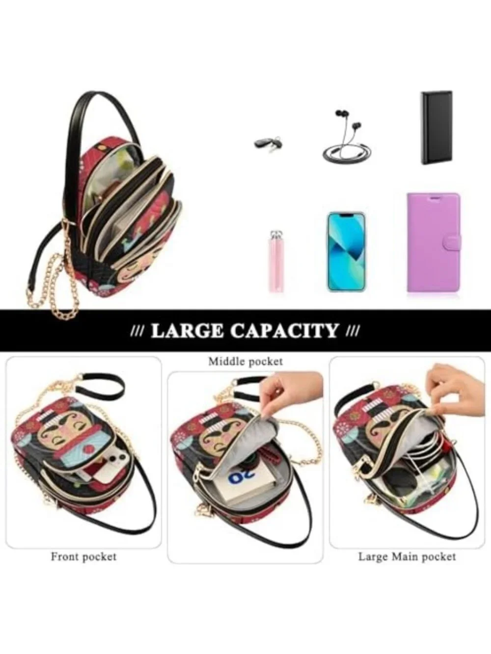 Stylish Crossbody Cell Phone Purse Handbag - Durable Shoulder Bag for Everyday